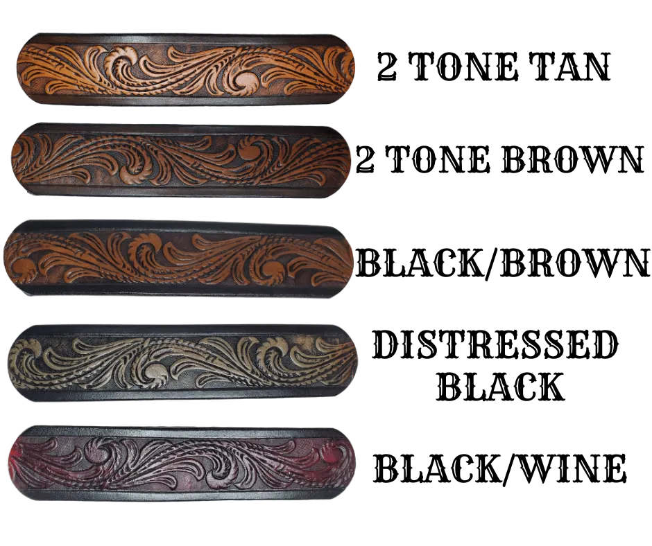 "Eastbound and Down" Leather Guitar Strap