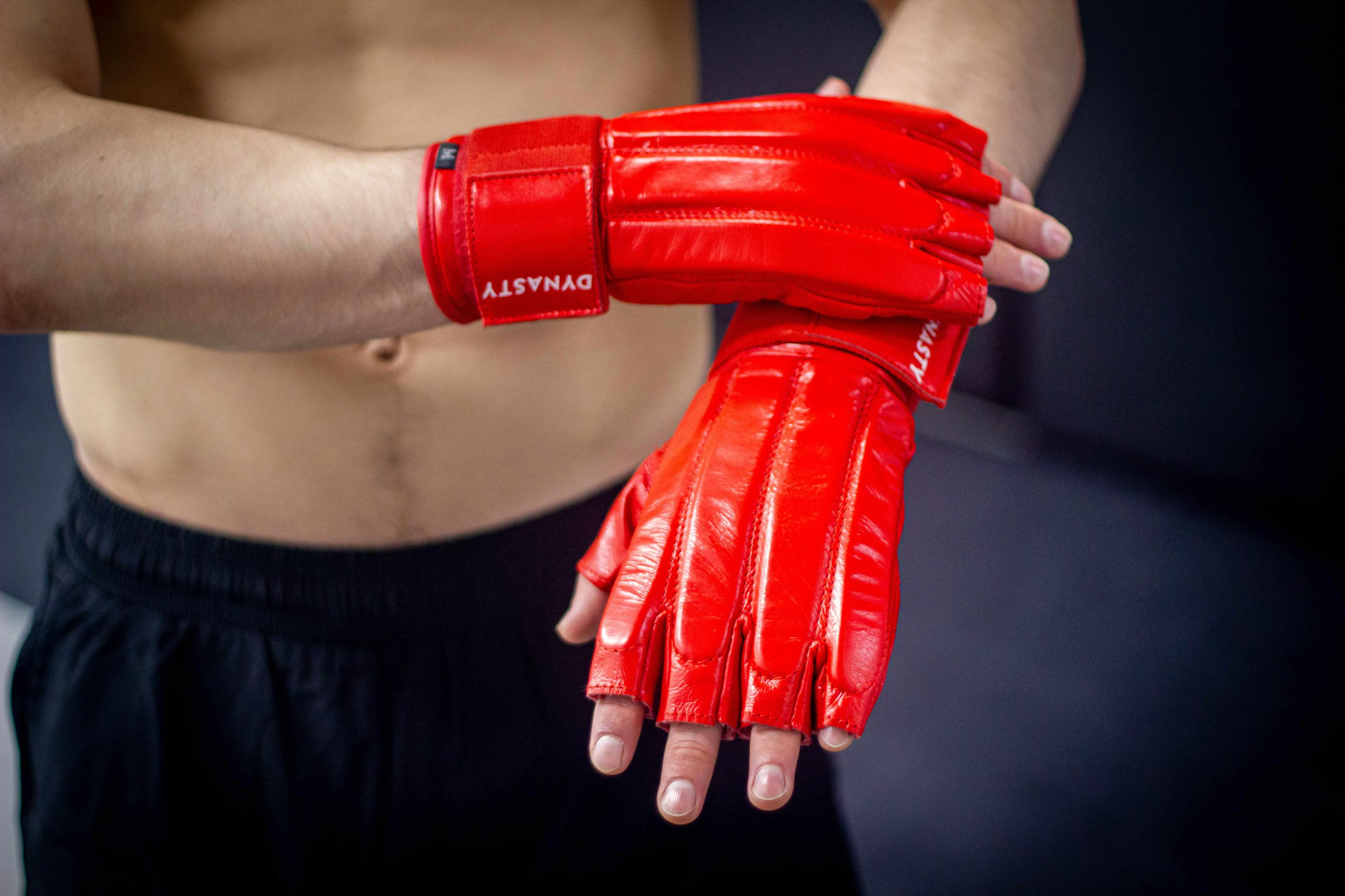 "Fatal Contact" Old School Kung Fu / Bareknuckle Boxing Bag Gloves