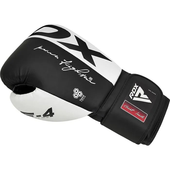 RDX F4 SPARRING HOOK & LOOP-WHITE/BLACK