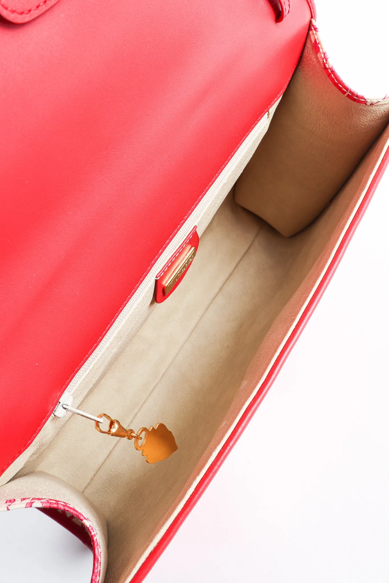 Red Flora Convertible Clutch