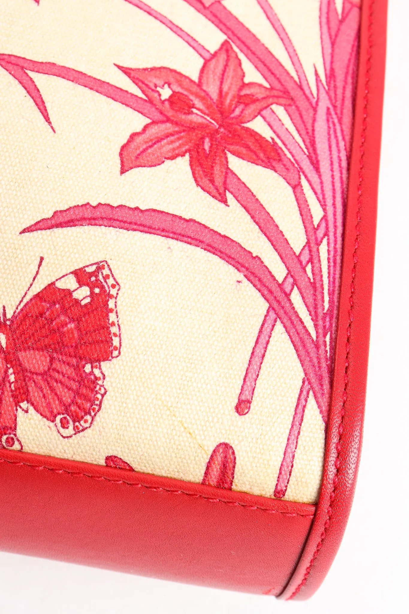 Red Flora Convertible Clutch