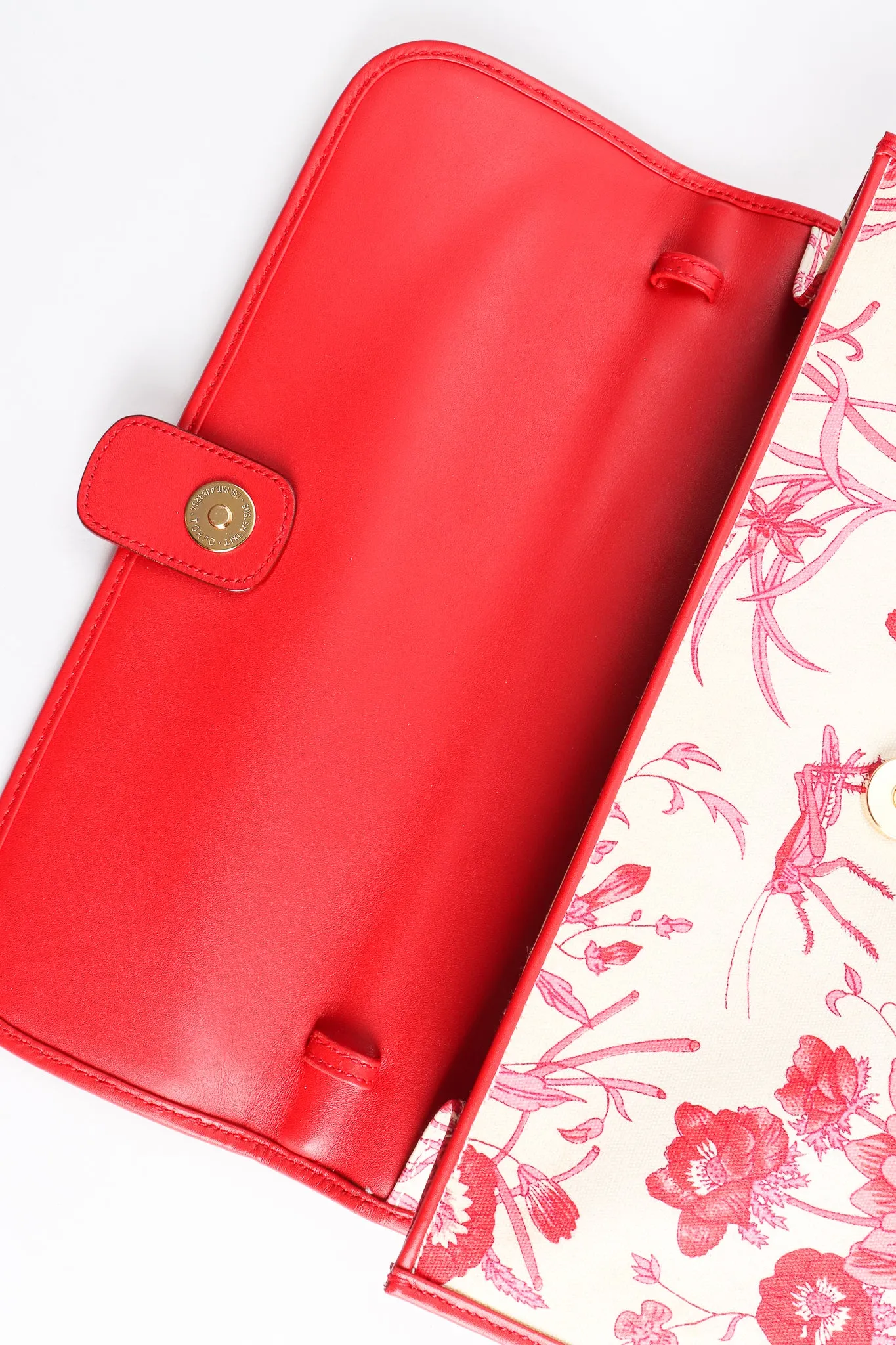 Red Flora Convertible Clutch
