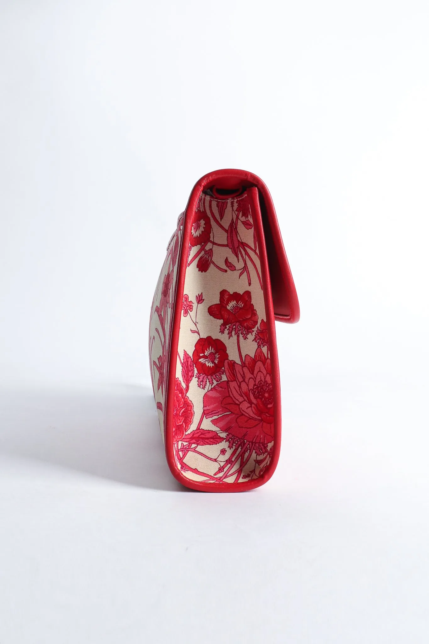 Red Flora Convertible Clutch