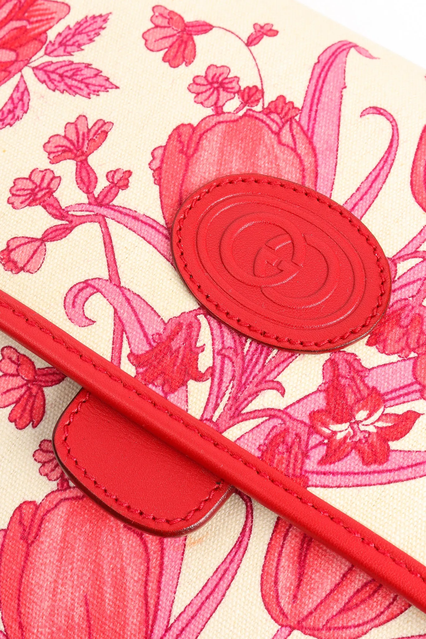 Red Flora Convertible Clutch