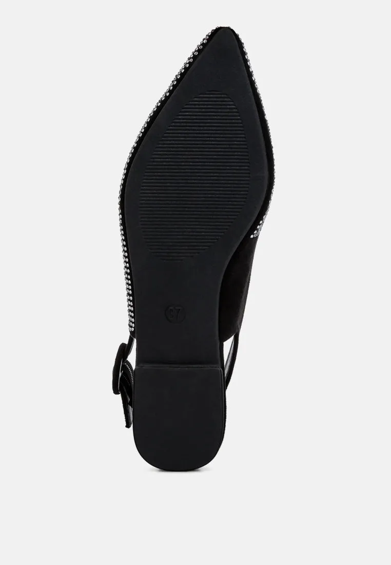 Rhinestones Slingback By Ruw