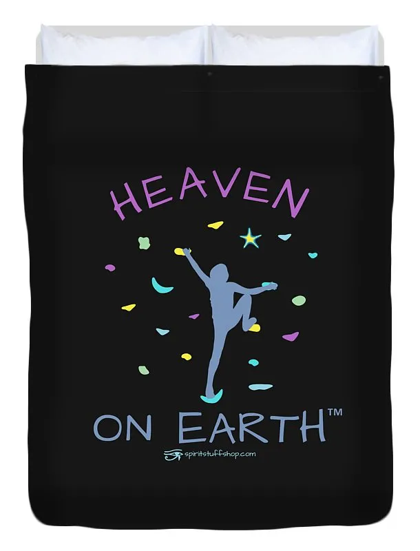 Rock Climbing Heaven On Earth - Duvet Cover