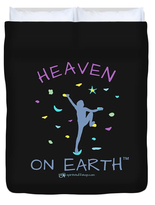 Rock Climbing Heaven On Earth - Duvet Cover