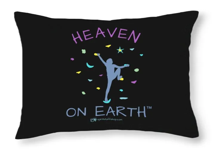 Rock Climbing Heaven On Earth - Throw Pillow