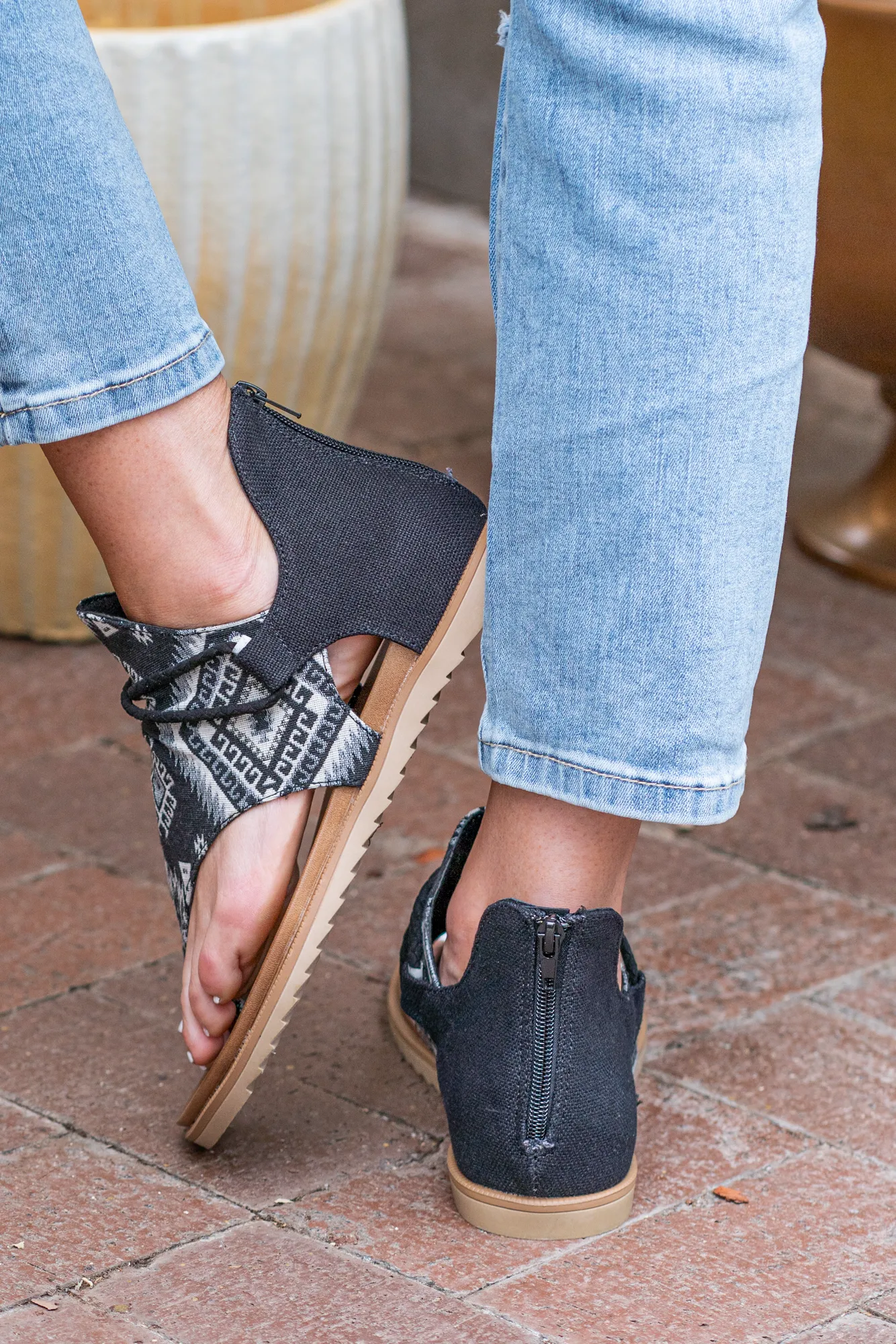 Rock With Me Zip Up Sandals