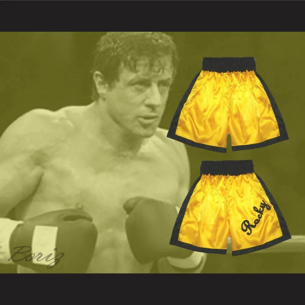 Rocky Balboa Gold Boxing Shorts