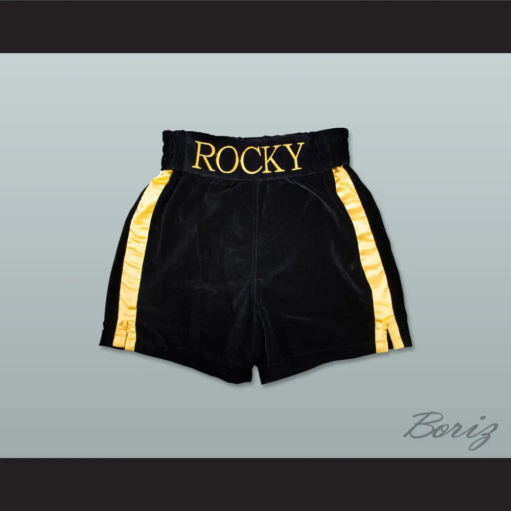 Rocky Balboa Rocky VI Black Boxing Shorts