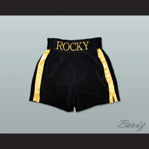 Rocky Balboa Rocky VI Black Boxing Shorts