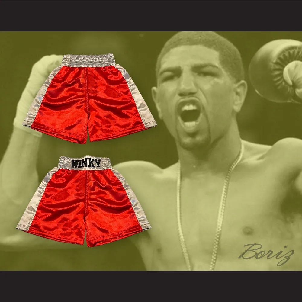Ronald 'Winky' Wright Red Boxing Shorts