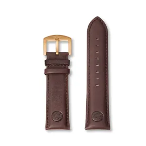 RS03 leather strap dark brown - 24mm