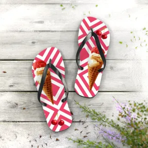 Scream Ice Cream flip flops