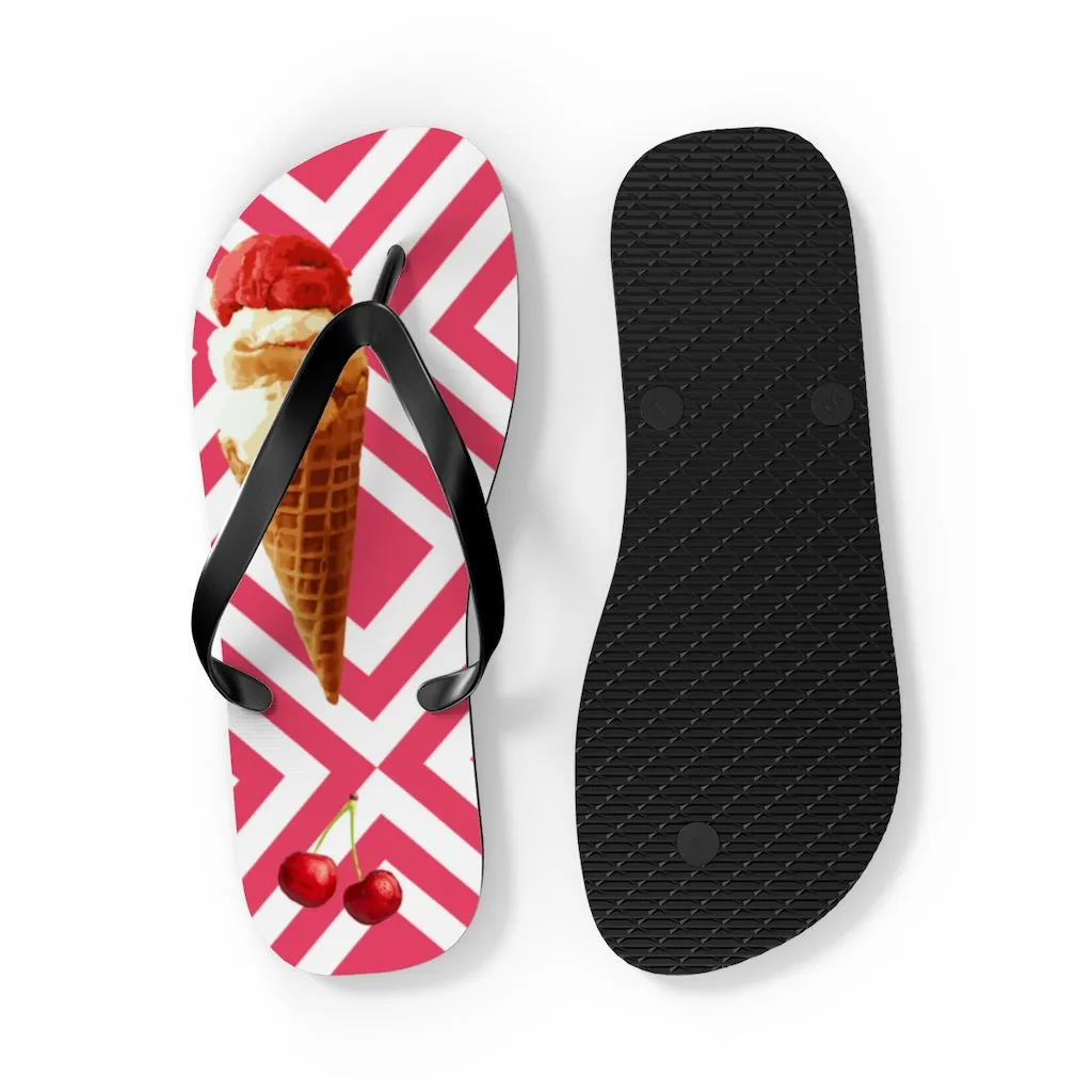 Scream Ice Cream flip flops