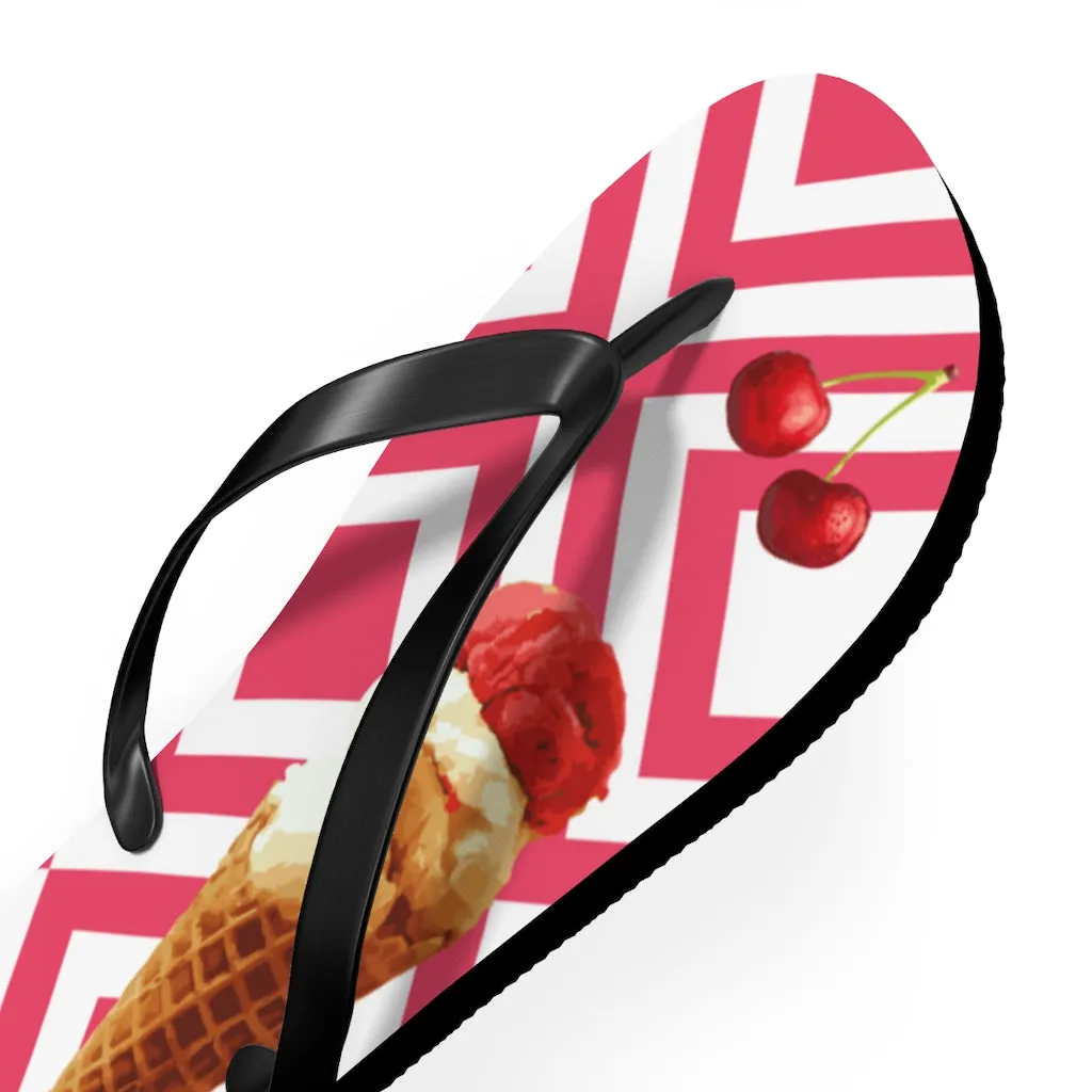 Scream Ice Cream flip flops