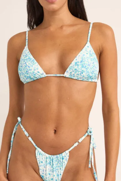 Serenity Floral Slide Tri Bikini Top