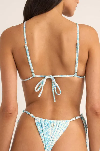 Serenity Floral Slide Tri Bikini Top