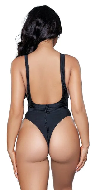 Sexy Elise Plunge Criss Cross Front Cut Out Swimsuit
