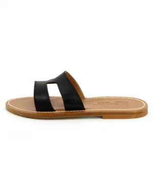 Slide Sandals in Black