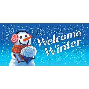 Snowman with Bouquet Sassafras Switch Mat