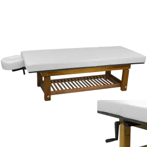 Solterra Indoor/Outdoor Solid Teak Spa and Massage Table