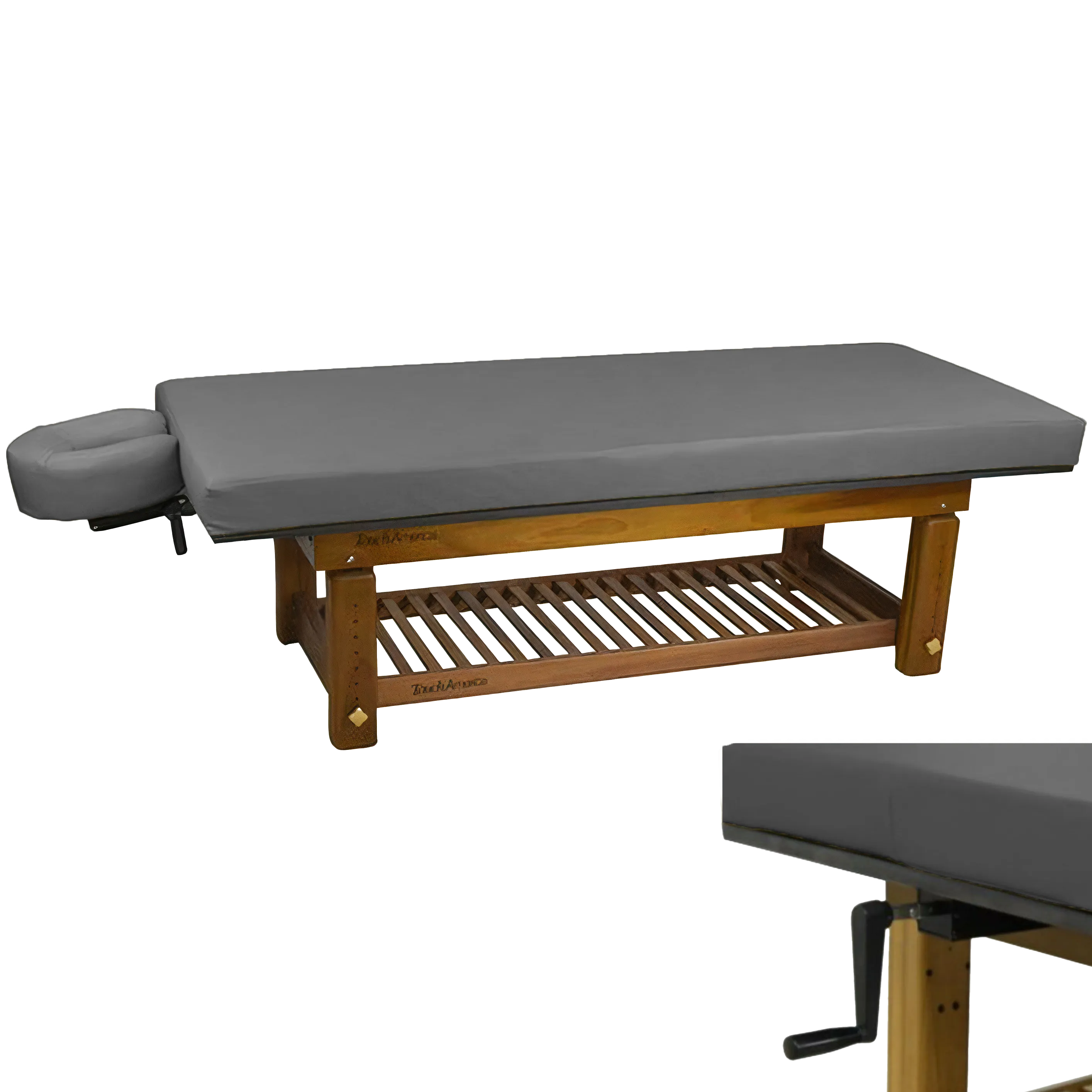 Solterra Indoor/Outdoor Solid Teak Spa and Massage Table