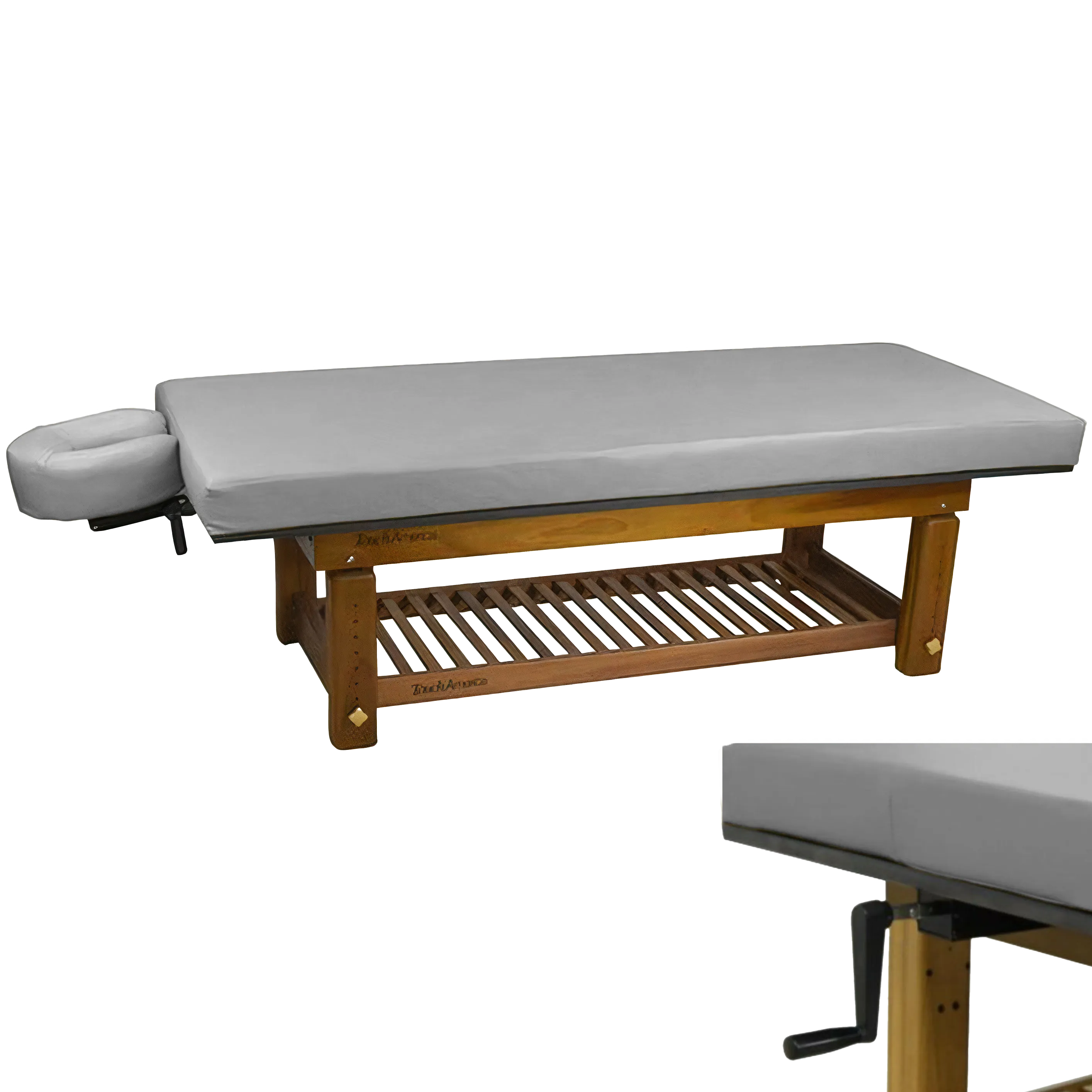 Solterra Indoor/Outdoor Solid Teak Spa and Massage Table
