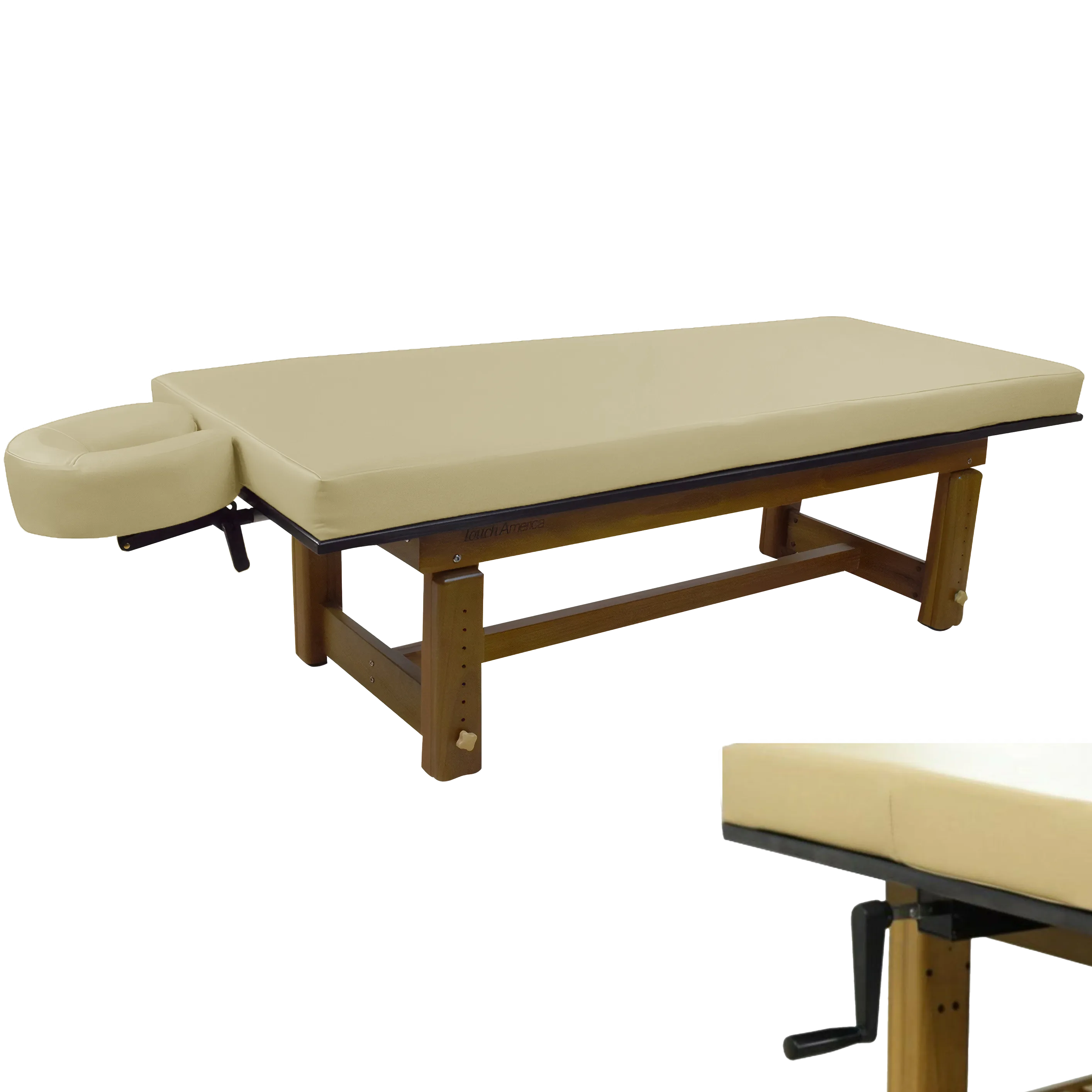 Solterra Indoor/Outdoor Solid Teak Spa and Massage Table