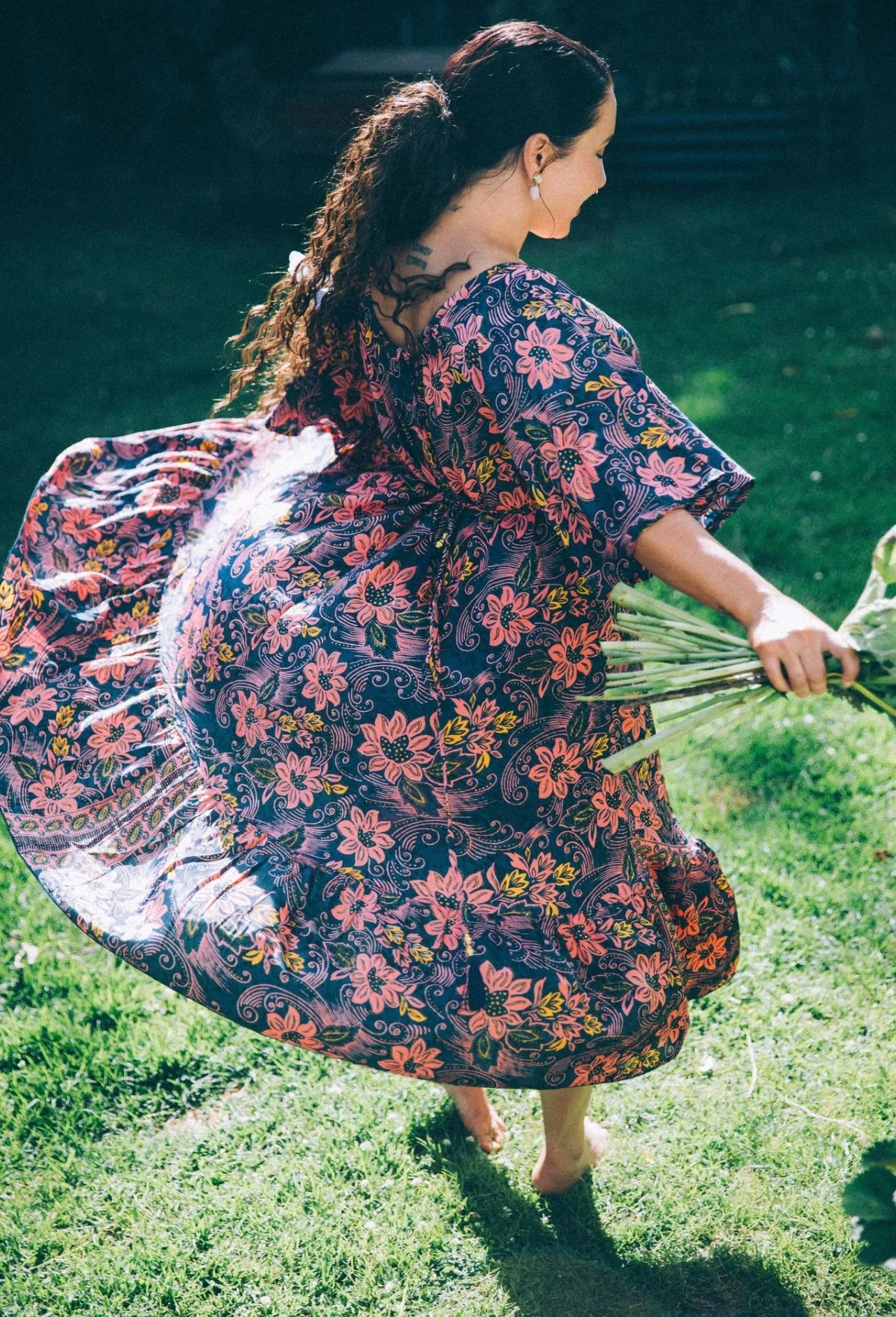 Sunflower Dress ~ Navy