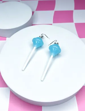 SWEET TREAT LOLLIPOP EARRINGS - BLUE
