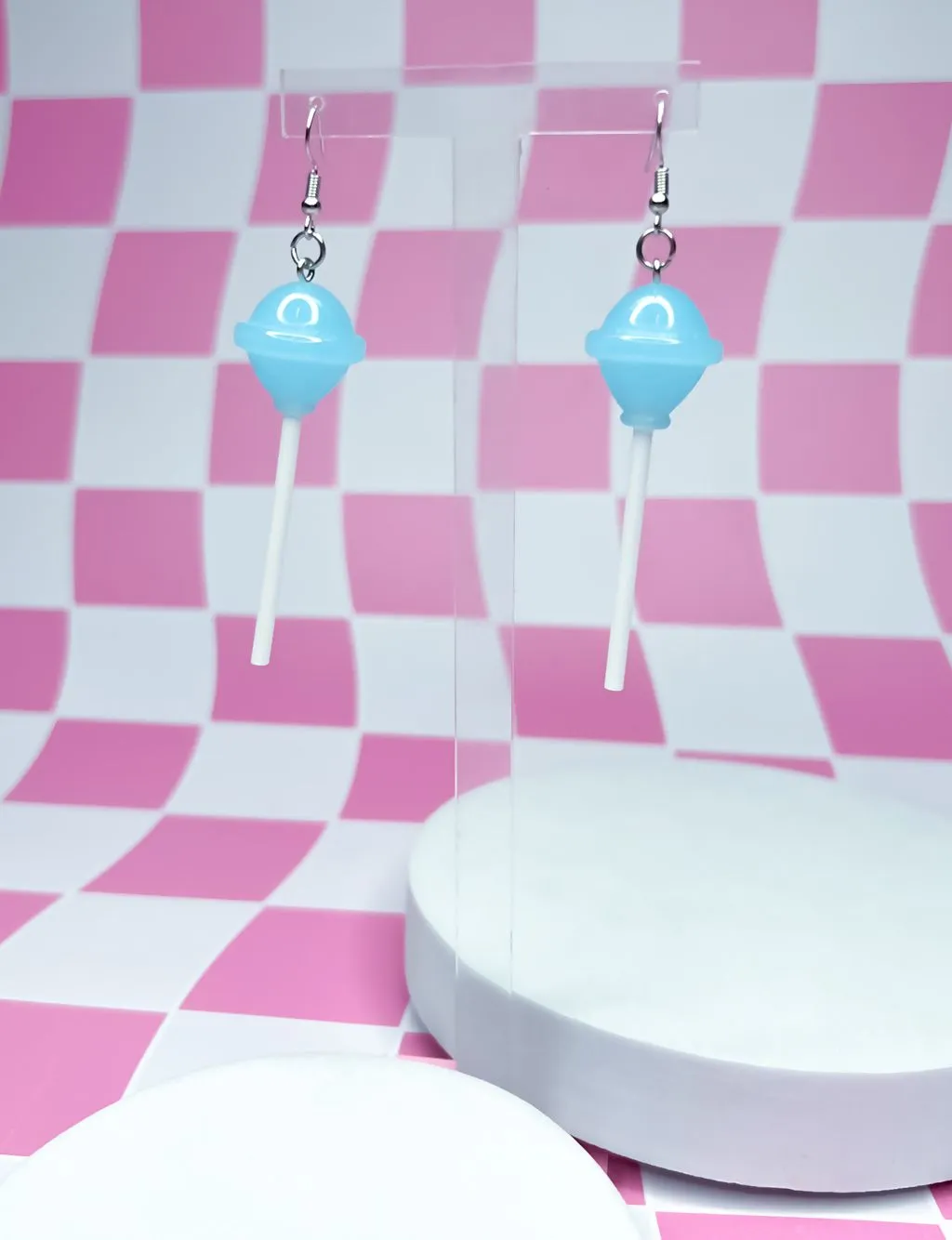 SWEET TREAT LOLLIPOP EARRINGS - BLUE