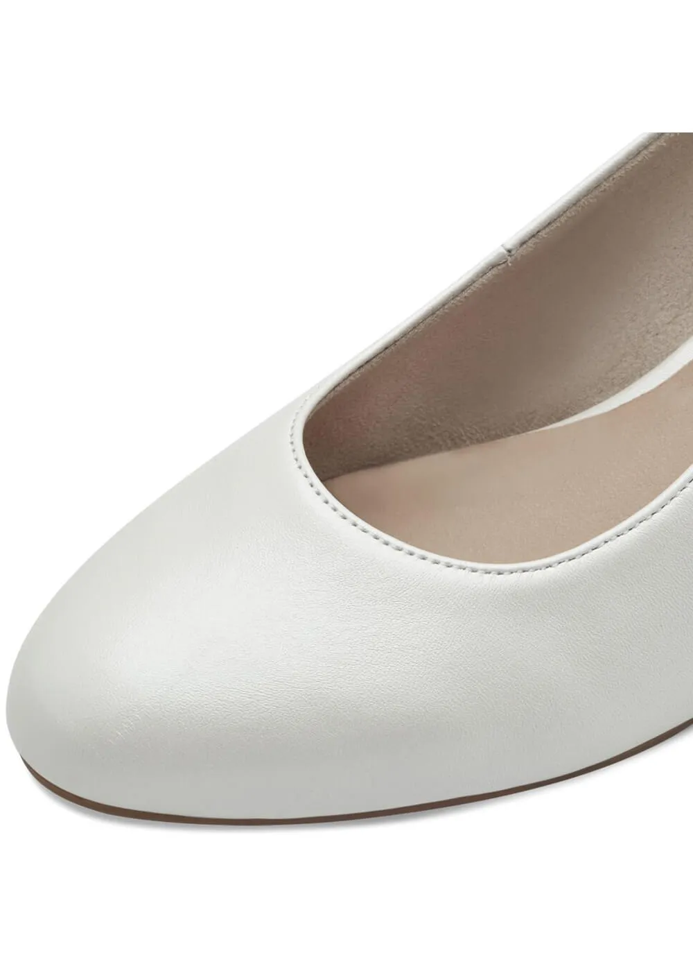 Tamaris Comfort Zara Leather Slingback Pumps Pearlized