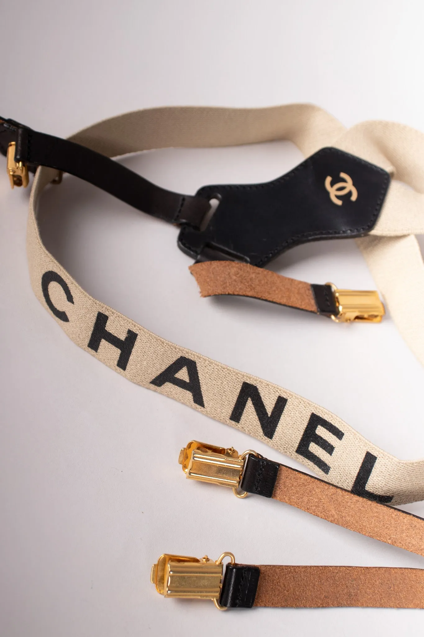 Tan Logo Suspenders