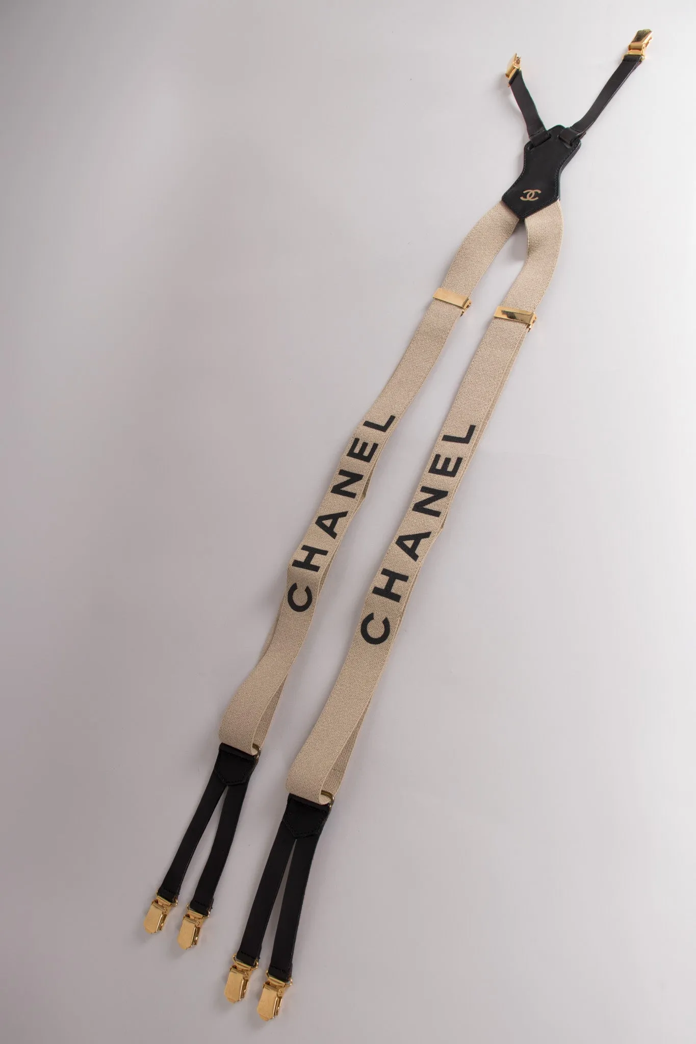 Tan Logo Suspenders