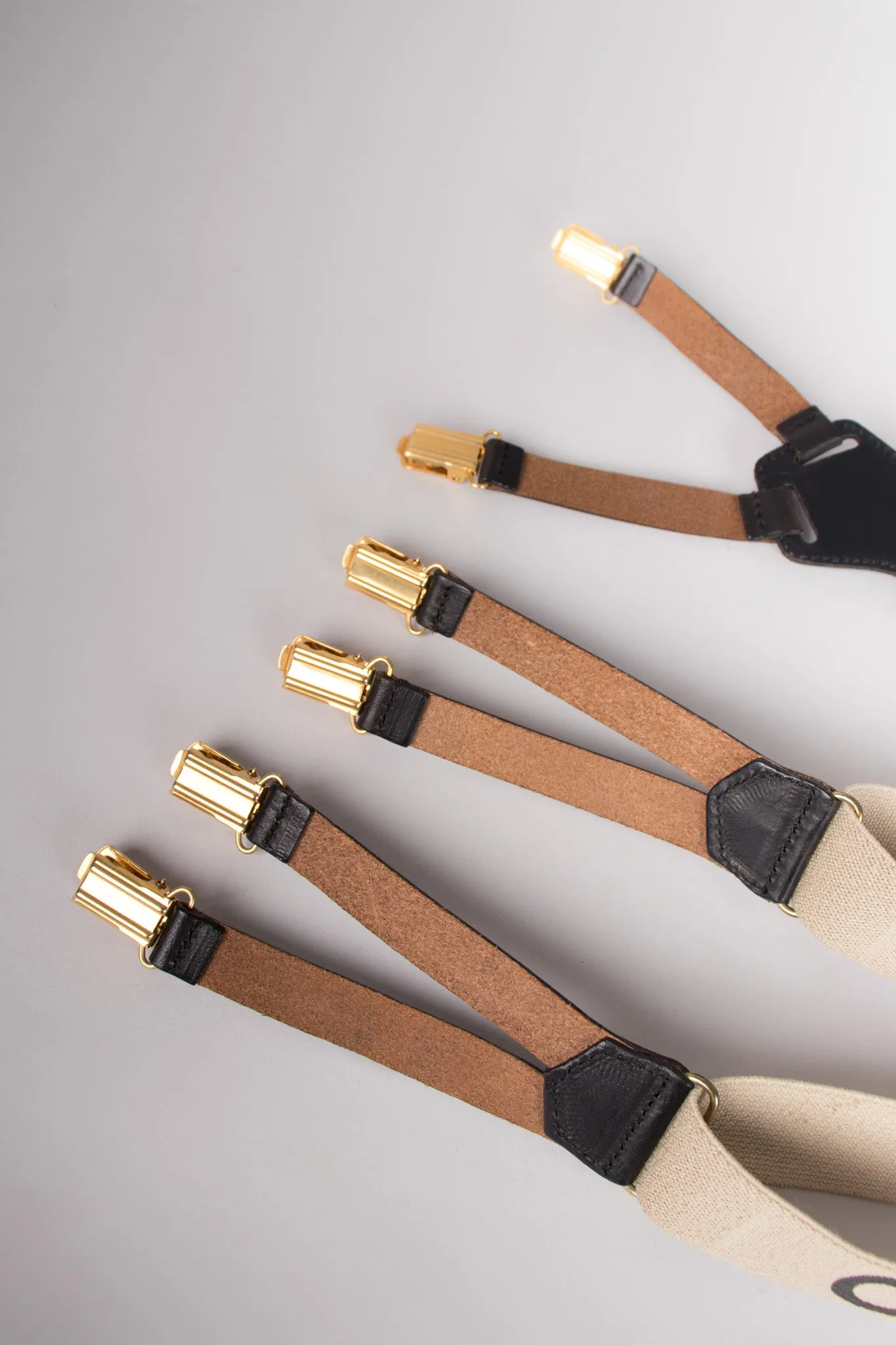 Tan Logo Suspenders