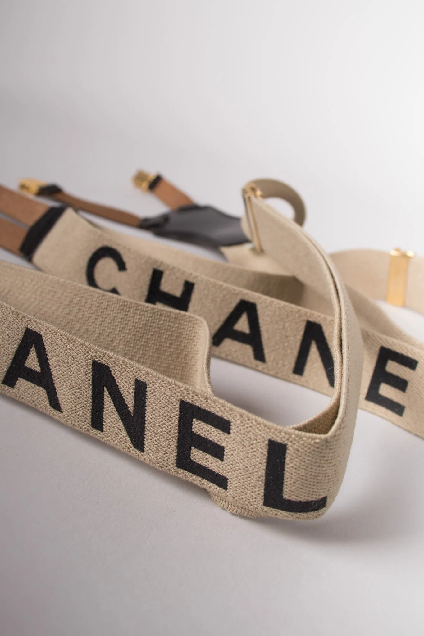 Tan Logo Suspenders