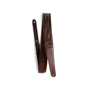 Taylor 2" Vegan Leather Guitar Strap, Chocolate Brown