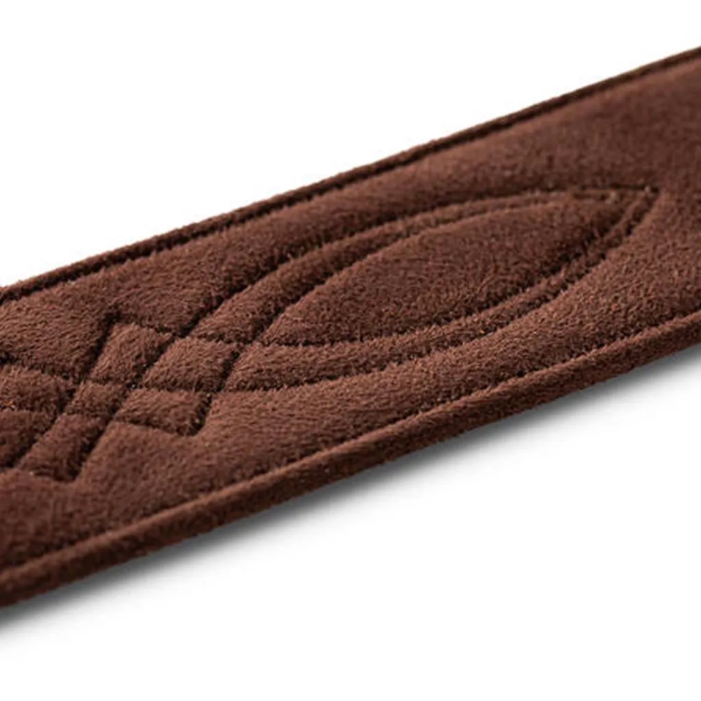 Taylor 2" Vegan Leather Guitar Strap, Chocolate Brown