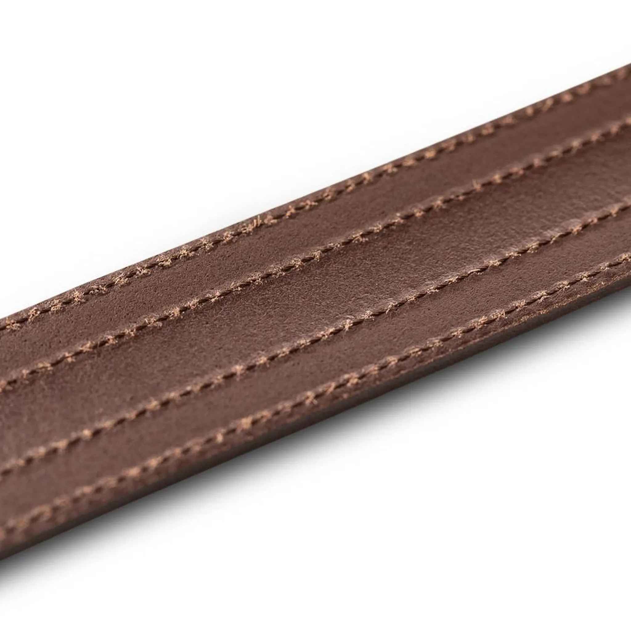 Taylor Slim Vegan Leather Guitar Strap, Chocolate Brown
