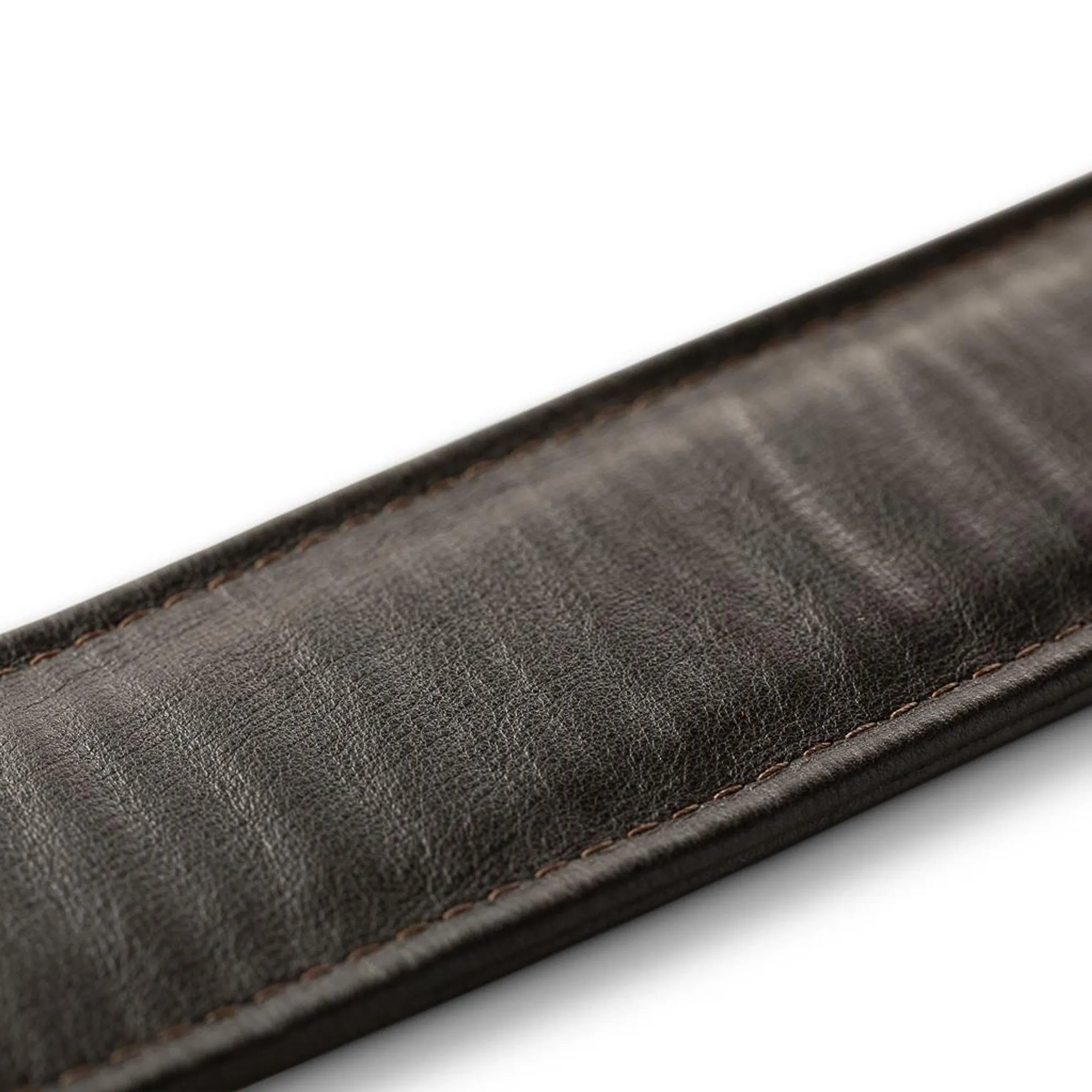 Taylor Spring Vine Embroidered Leather Guitar Strap, Chocolate Brown