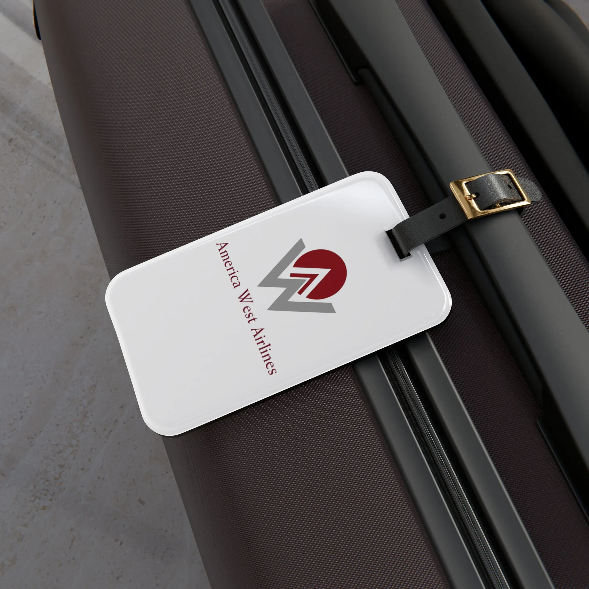 The Original America West Airlines Logo - Luggage Tag