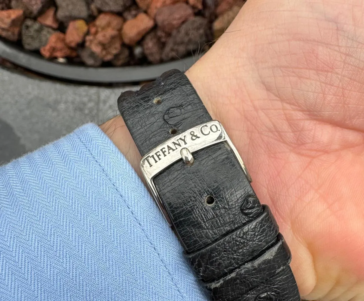 Tiffany & Co. Mens Intaglio Quartz Watch - Stainless Steel
