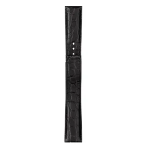 Tissot 20mm Bridgeport Black Genuine Alligator Leather Strap without Buckle