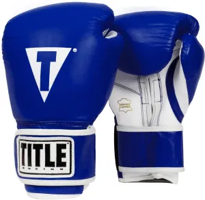 Title Boxing 3.0 Pro Style Leather Boxing Gloves Blue