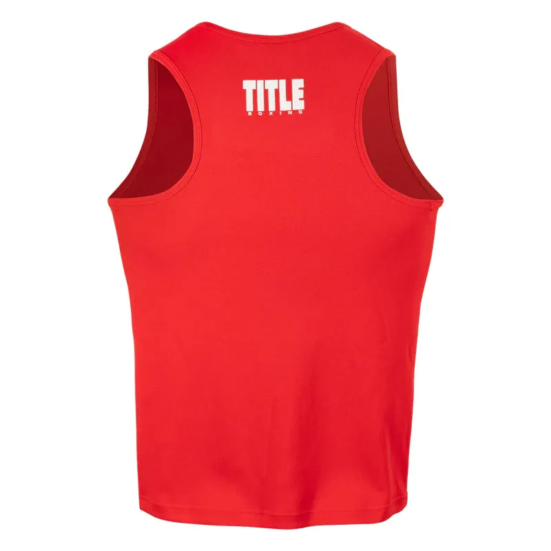 Title Boxing Aerovent Elite 2.0 Boxing Competition Jersey Tank Red