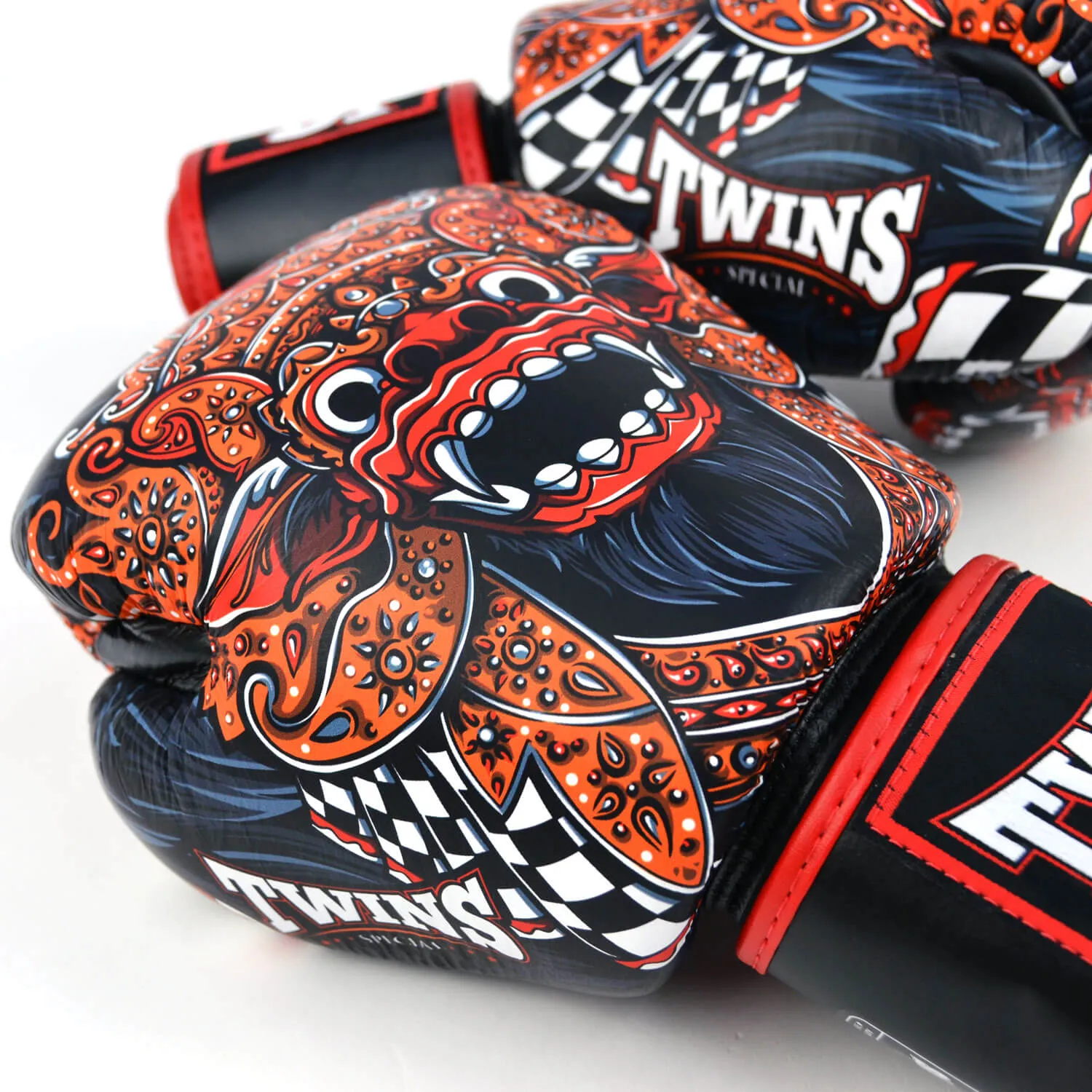 Twins FBGVL3-59 Barong Boxing Gloves - Black/Red