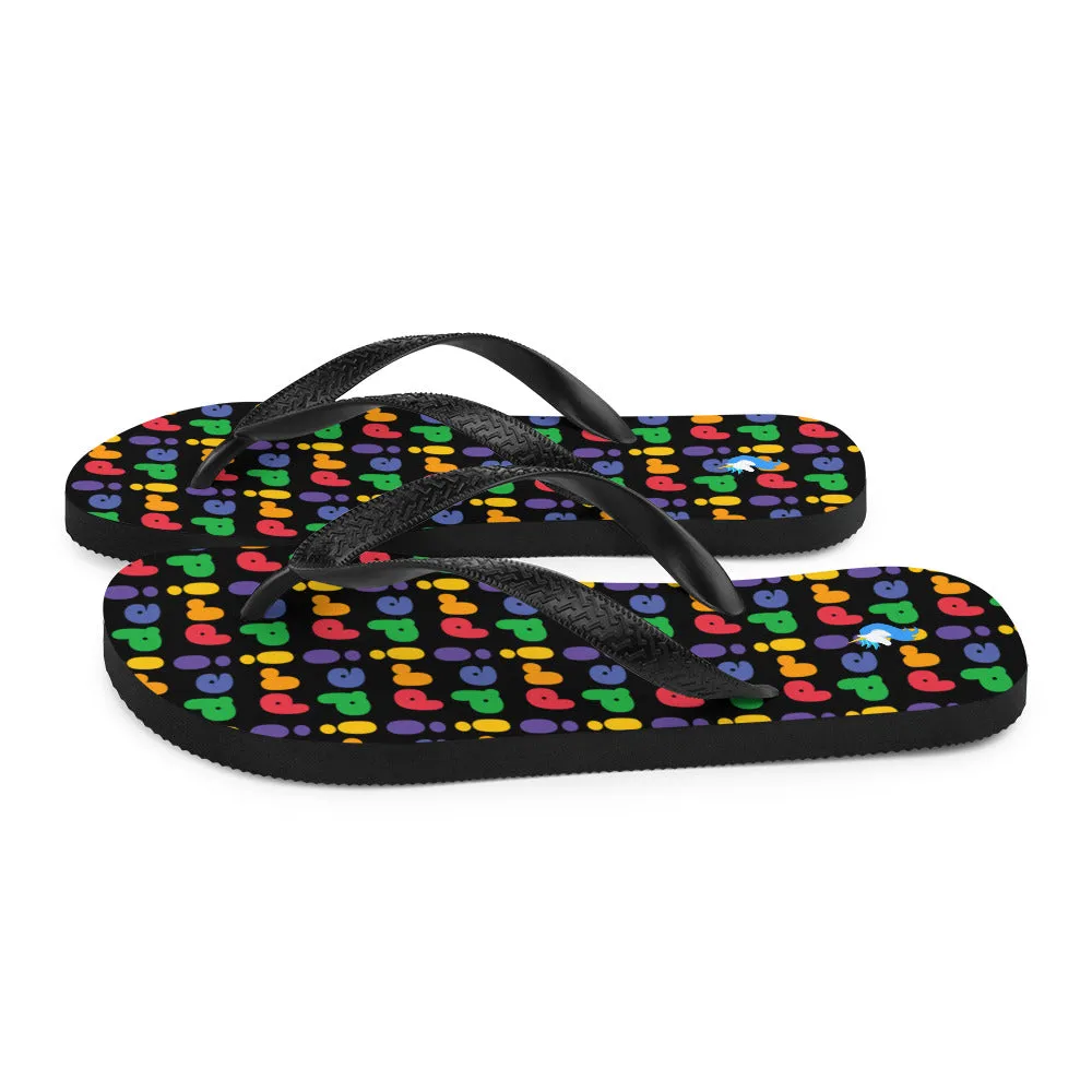 Unicorn Pride Flip Flops by Sovereign