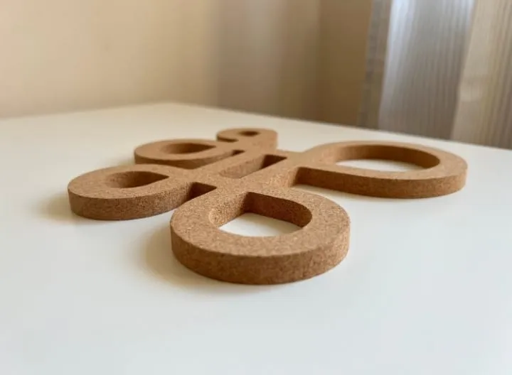 Vegan Cork TRivet - Hot Pads -  Chunky Hot Pads - Natural Cork - Cork hot pot holders